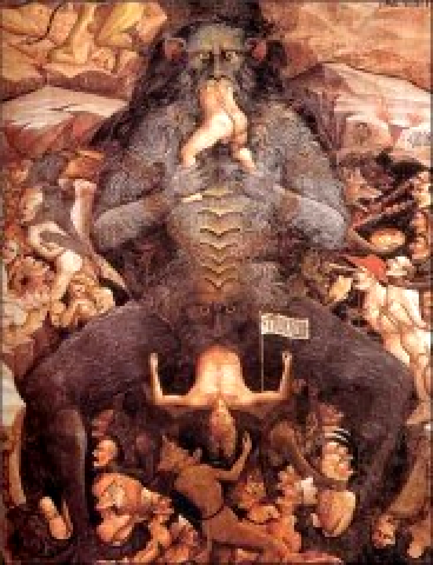 Affresco dell'Inferno (détail), de Giovanni da Modena (c. 1410)